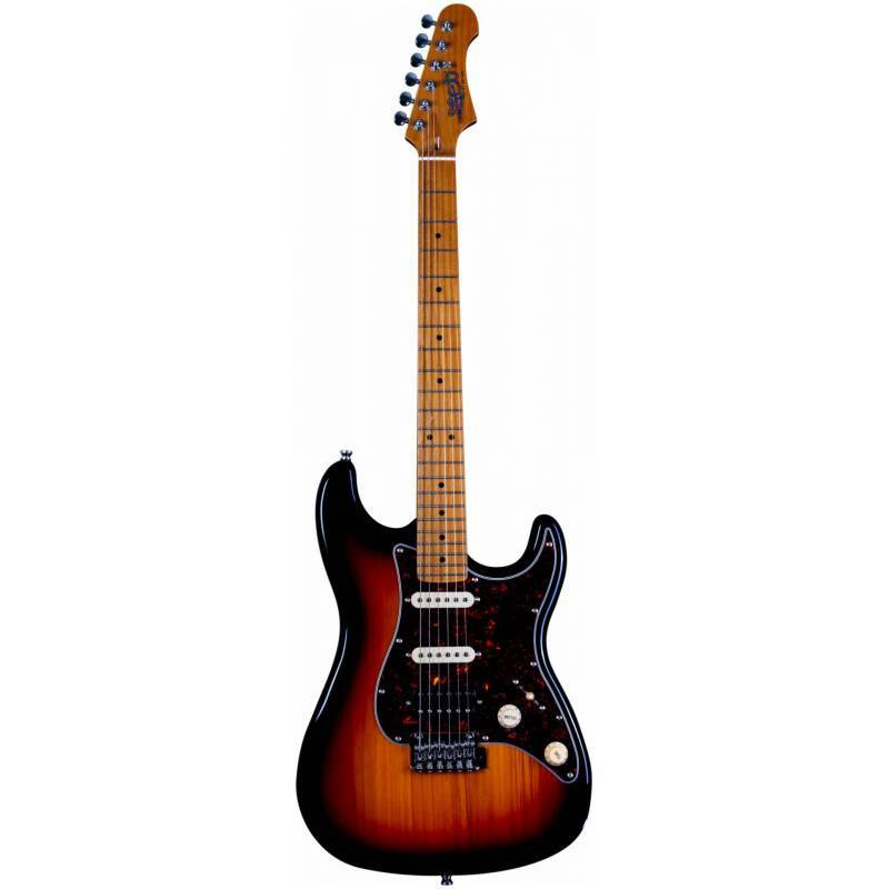 Электрогитара Stratocaster(H-S-S) с машинкой тремоло, Sunburst, JET #1