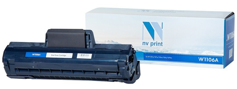 Картридж лазерный NV Print W1106A для HP LaserJet 107a/107w/135w/135a/137fnw, С ЧИПОМ  #1
