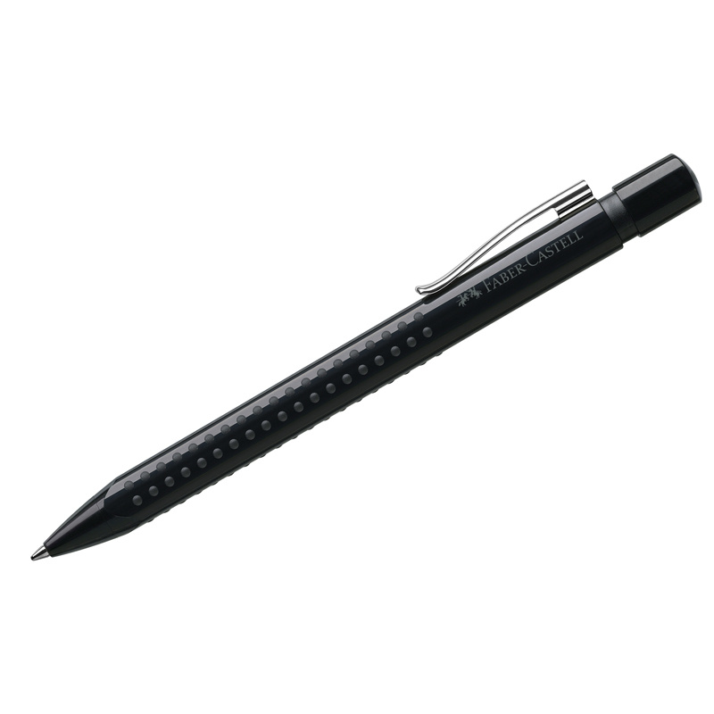 Ручка шариковая автоматическая Faber-Castell "Grip 2010" синяя, 1,0мм, черная  #1