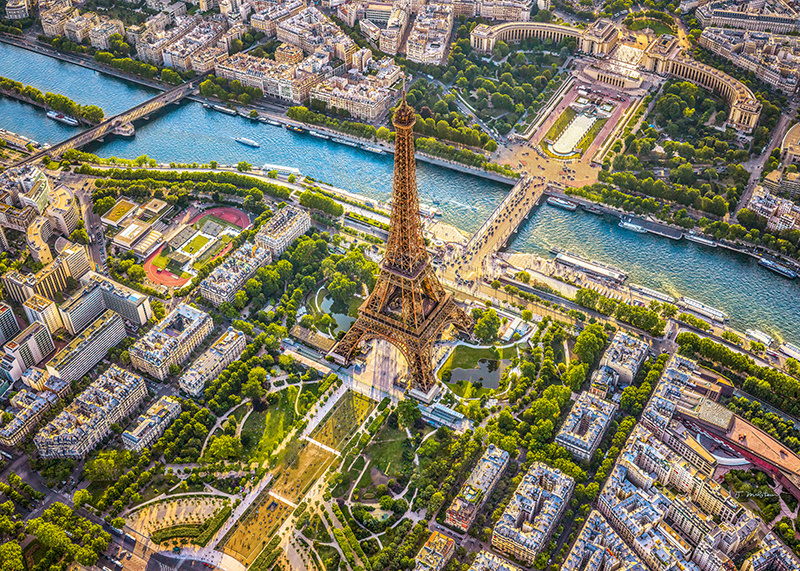 Cherry PazzI Пазл Вид на Эйфелеву башню в Париже,1000 деталей #1