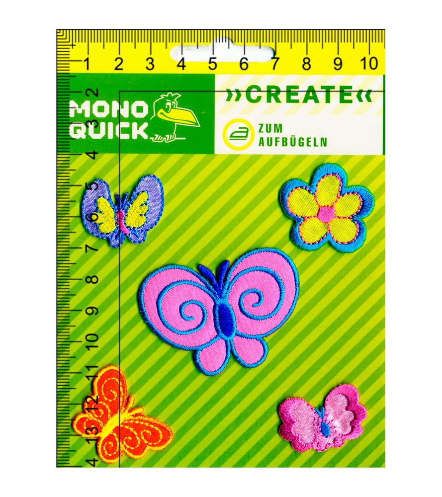 Термоаппликация для одежды "Бабочки и цветочек"  Mono Quick #1