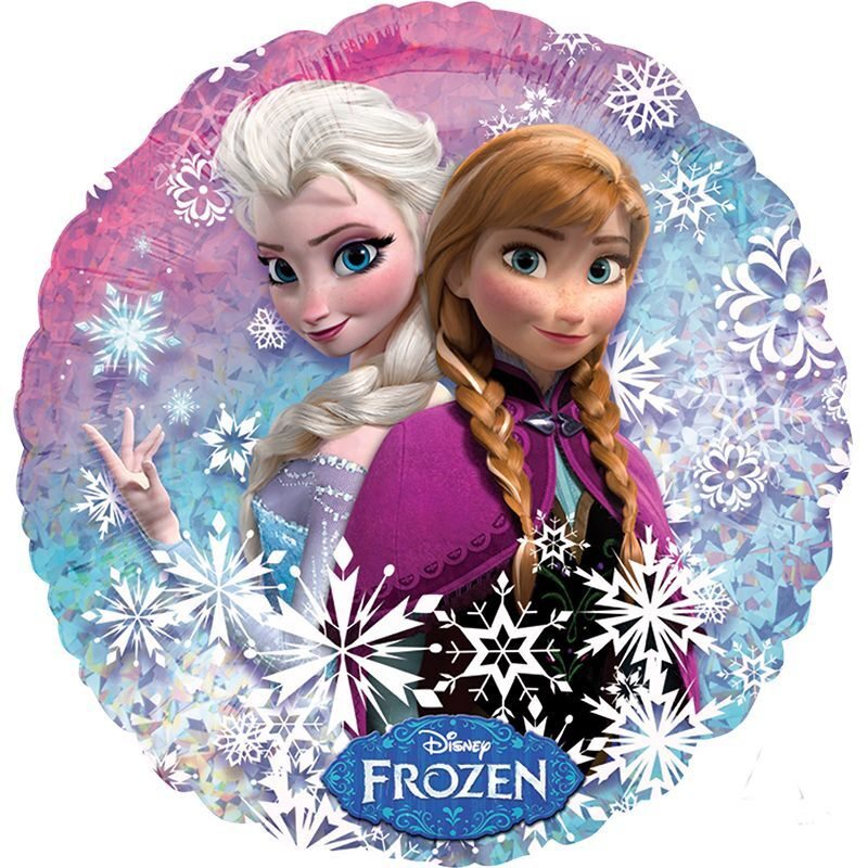 Шар Холодное сердце Голография / Frozen Holographic S60 46 см /1 шт #1