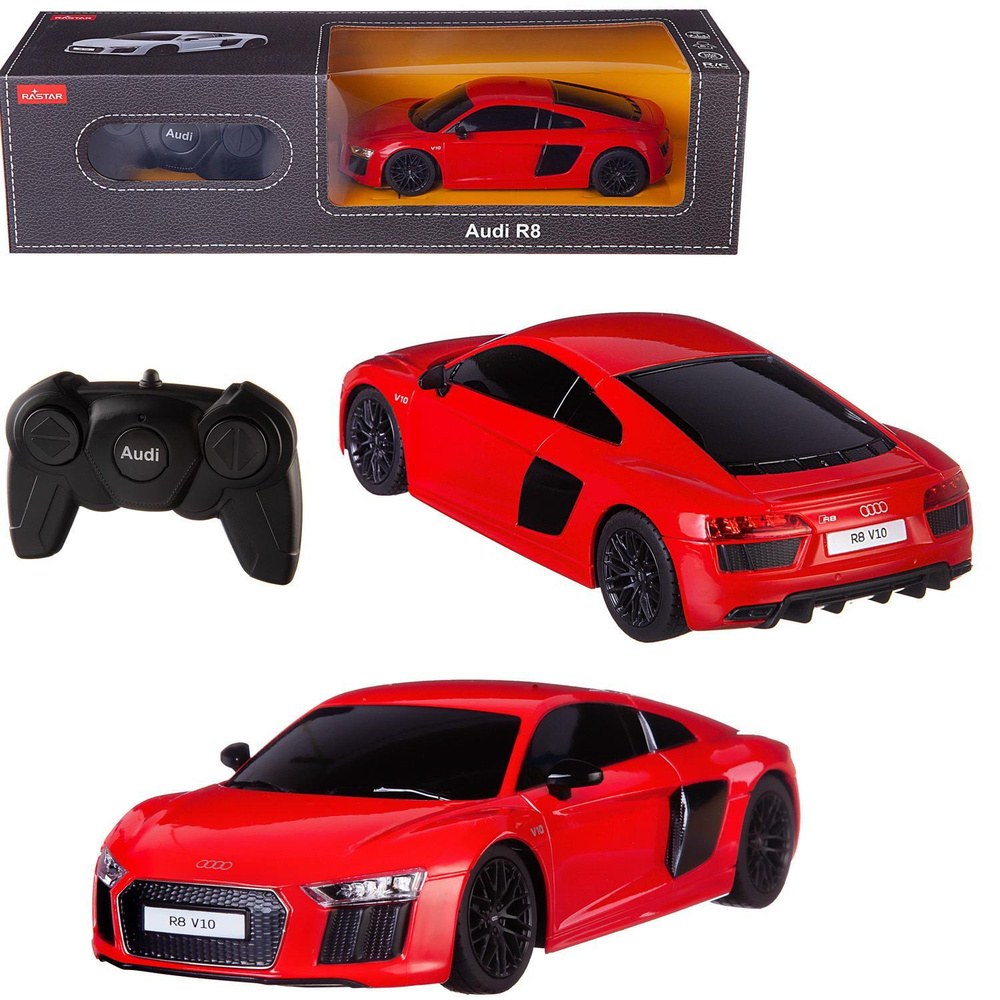 Машина р/у 1:24 AUDI R8 2015 Version Цвет Красный #1