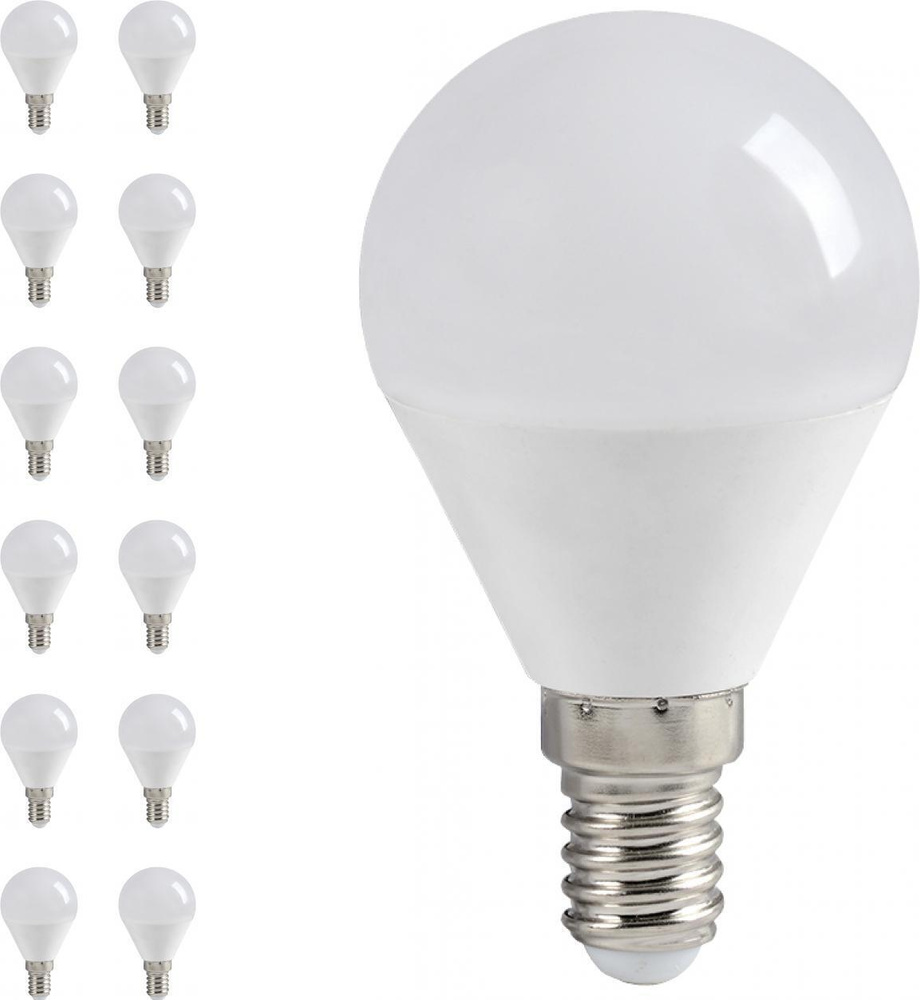 Светодиодная лампа IEK ECO 3W эквивалент 25W 4000K 216Лм E14 шар (комплект из 12 шт)  #1