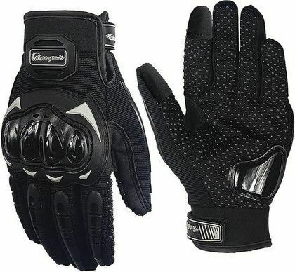 Мотоперчатки Текстиль Короткие Pro-Biker MCS-17TS (TOUCH SCREEN) Black, L  #1