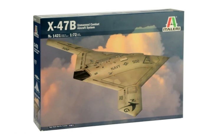 Сборная модель Italeri 1421ИТ Самолет X-47B #1