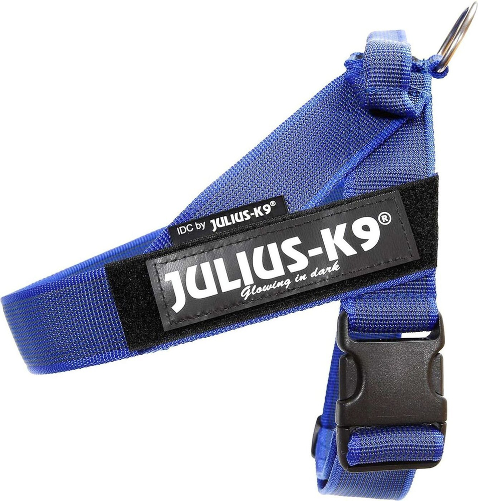 JULIUS-K9 Color & Gray IDC / Шлейка Джулиус К9 для собак ремни Синий 0 (57-74см / 14-25кг)  #1