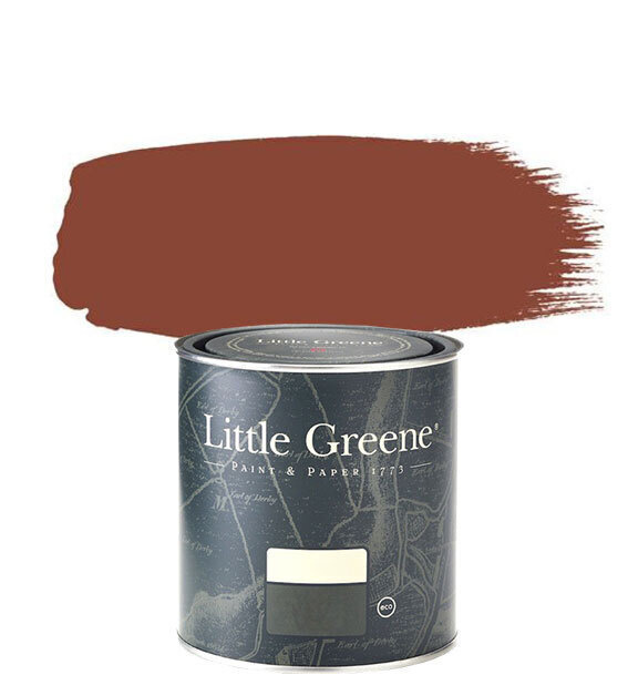 Little Greene Краска Быстросохнущая, Глубокоматовое покрытие, 0.25 л, коричнево-красный  #1