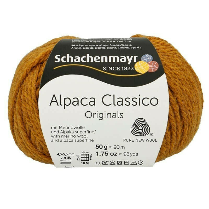 Пряжа Schachenmayr Originals Alpaca Classico 00022 gold #1