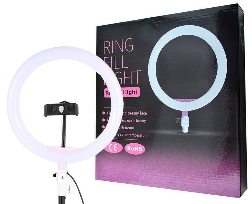 Кольцевая светодиодная лампа LED Ring Fill Light 26 см для домашней и профессиональной съемки с держателем #1