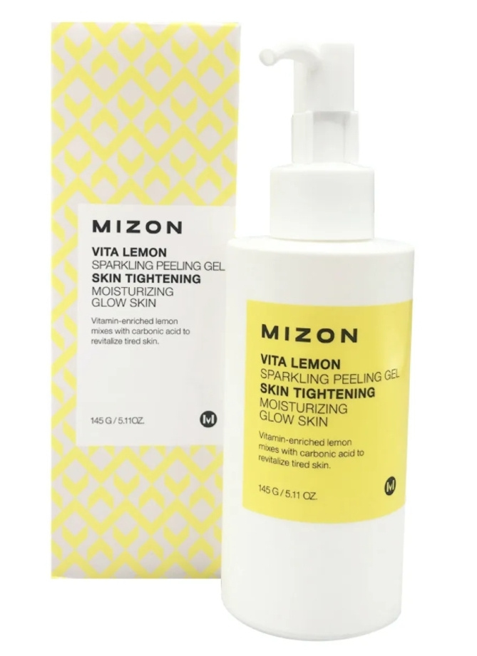 Mizon Vita Lemon Sparkling Peeling Gel Витаминный пилинг-гель для лица с экстрактом лимона 145г  #1