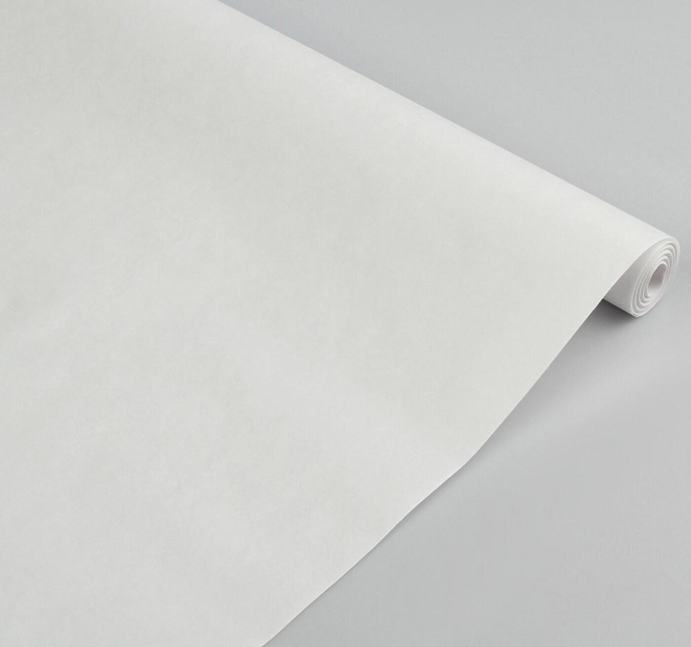 Крафт-бумага экошик с двухсторонней печатью, размер 0,5*10м, плотностью 70 г/м2, цвет белый  #1