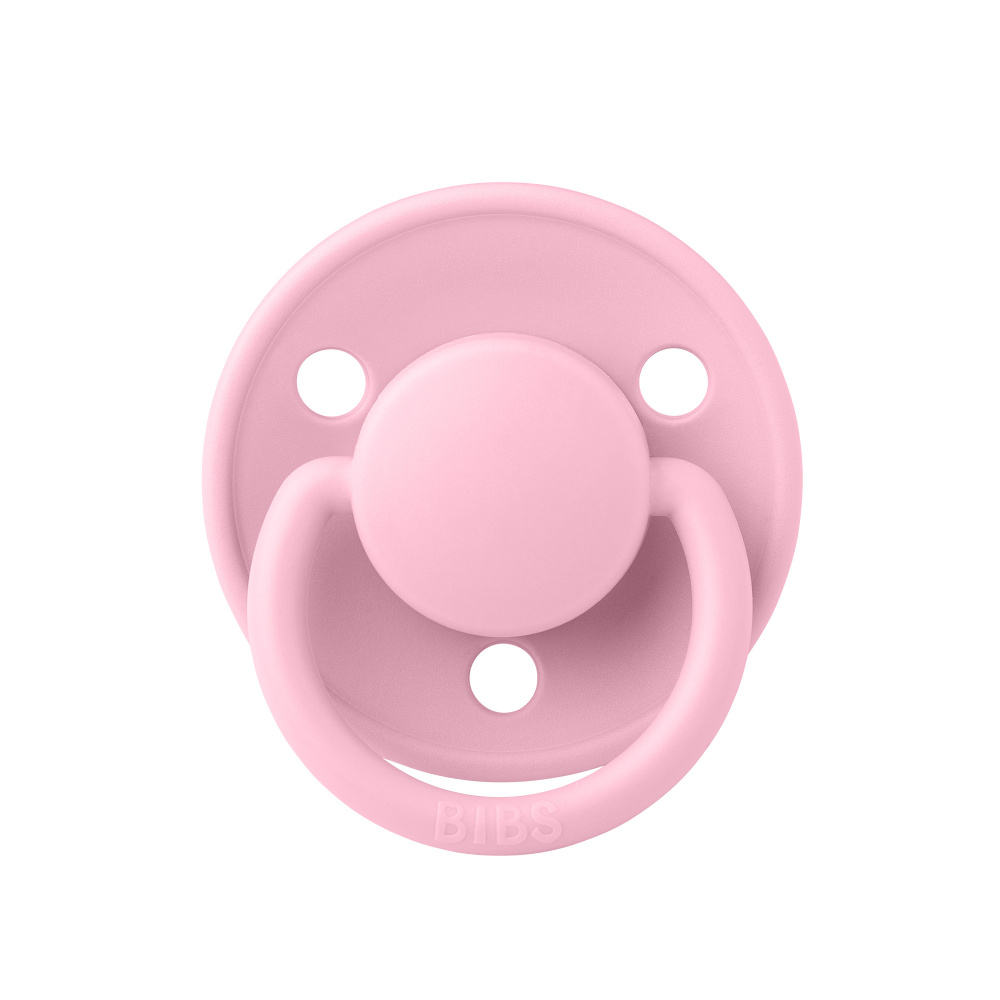 Соска-пустышка BIBS De Lux Silicone Baby Pink 0+ месяцев #1