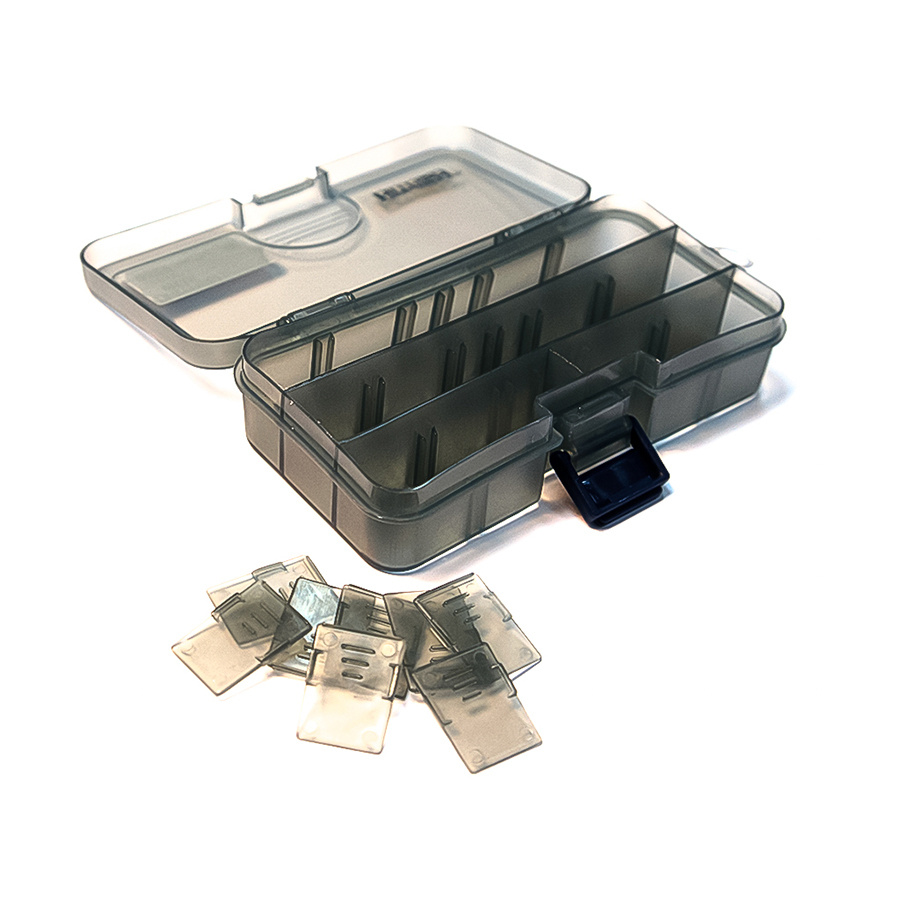 Коробка HitFish BOX 12 отделений (цв. серый, 138 x 77 x 31 мм), HFBOX-1331D #1