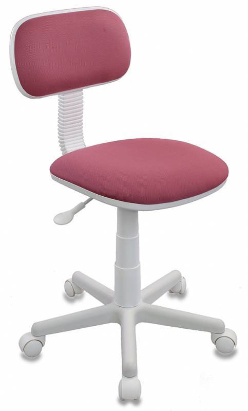 Кресло детское Бюрократ CH-W201NX/26-31 розовый/белый, без подлокотников  #1