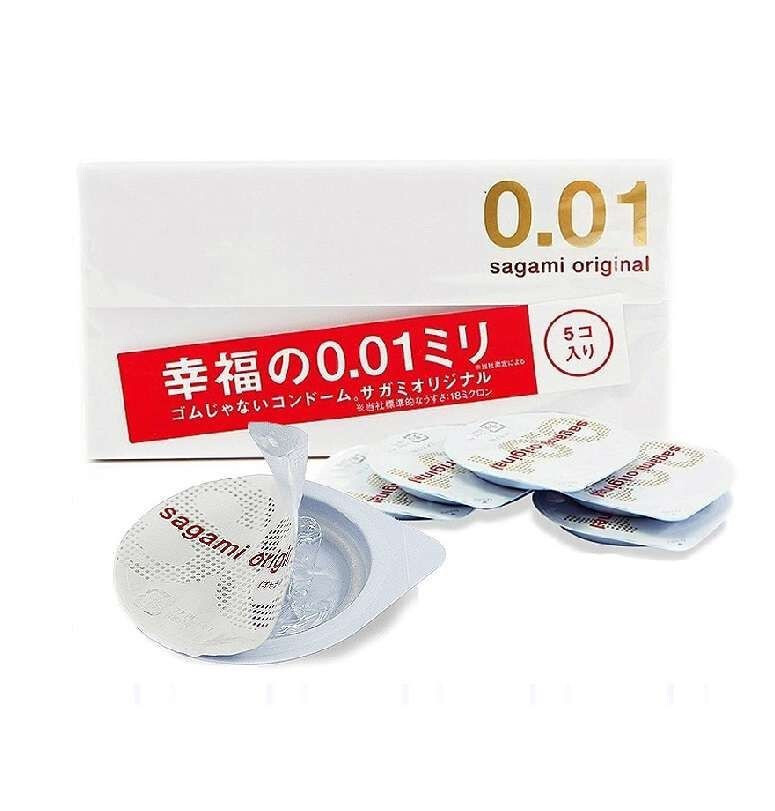 Супер тонкие презервативы Sagami Original 0.01 - 5 шт. #1