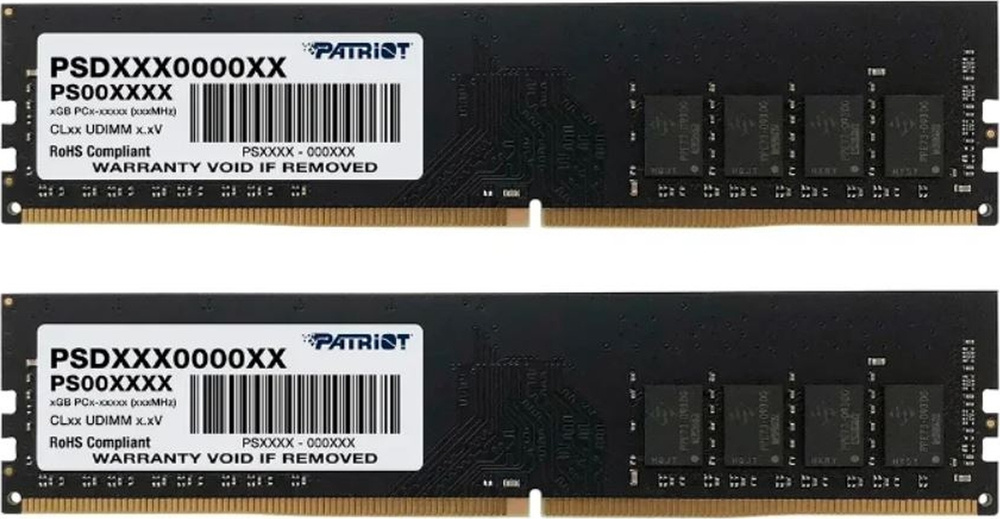 Patriot Memory Оперативная память Signature DDR4 3200 МГц 2x32 ГБ (PSD464G3200K)  #1