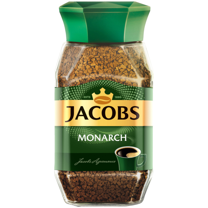 Кофе растворимый Jacobs "Monarch", сублимированный, стеклянная банка, 190г  #1