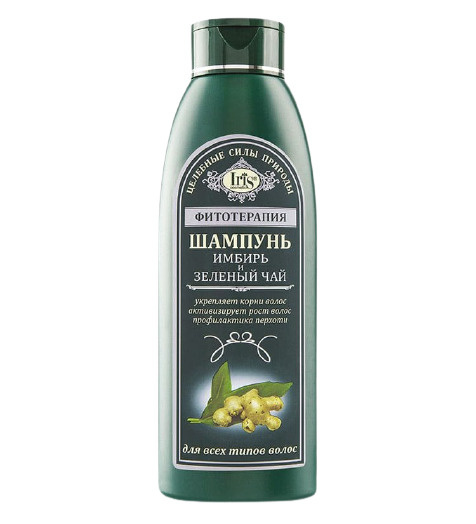 Iris Шампунь для волос ФИТОТЕРАПИЯ имбирь и зеленый чай, 500 мл  #1