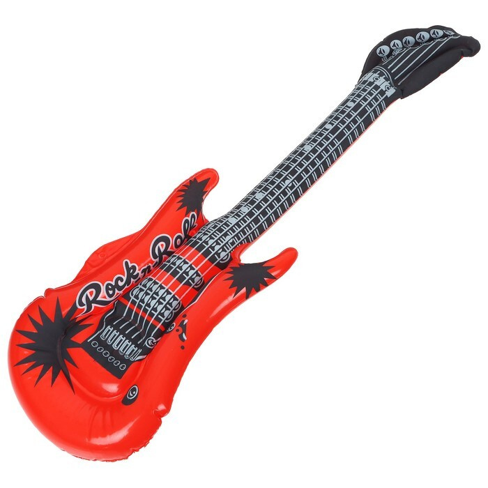 Игрушка надувная "Гитара", 50 см, цвета МИКС, 2 штуки #1