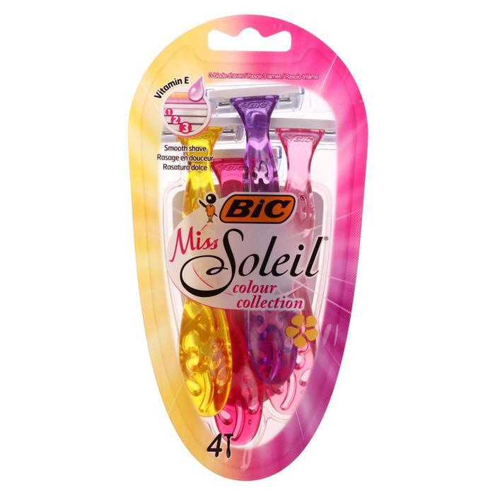 Бритва женская BIC Miss Soleil Colour Collection, 3 лезвия, 4 шт. #1