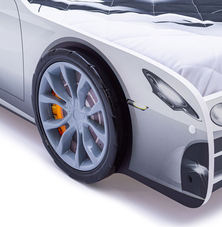 Пластиковые колеса для кровати-машины Бельмарко Speedy серый  #1