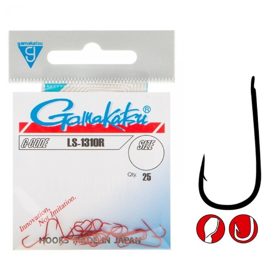 Крючки Gamakatsu Hook LS-1310R №12 25 шт. #1