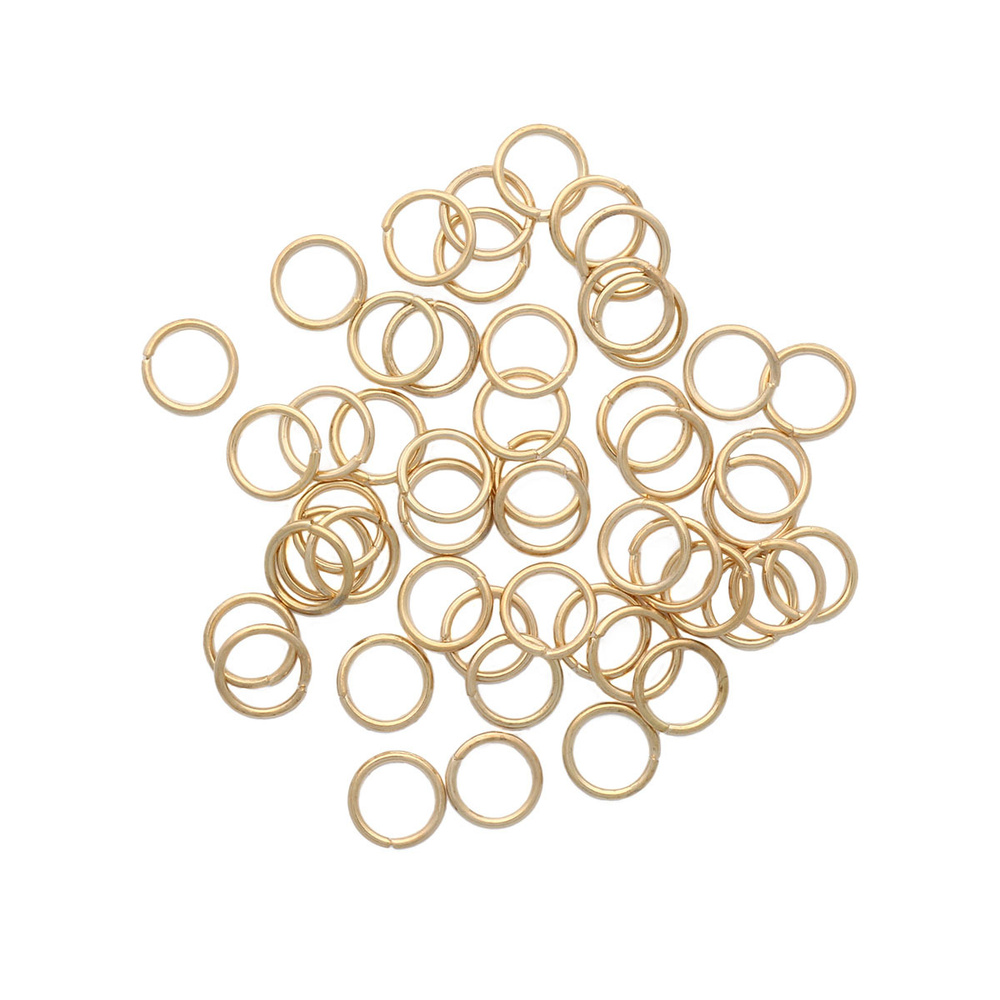 Кольцо соединительное Astra&Craft 0,9*8 мм, фурнитура для бижутерии, 50 шт/упак, цвет золото  #1