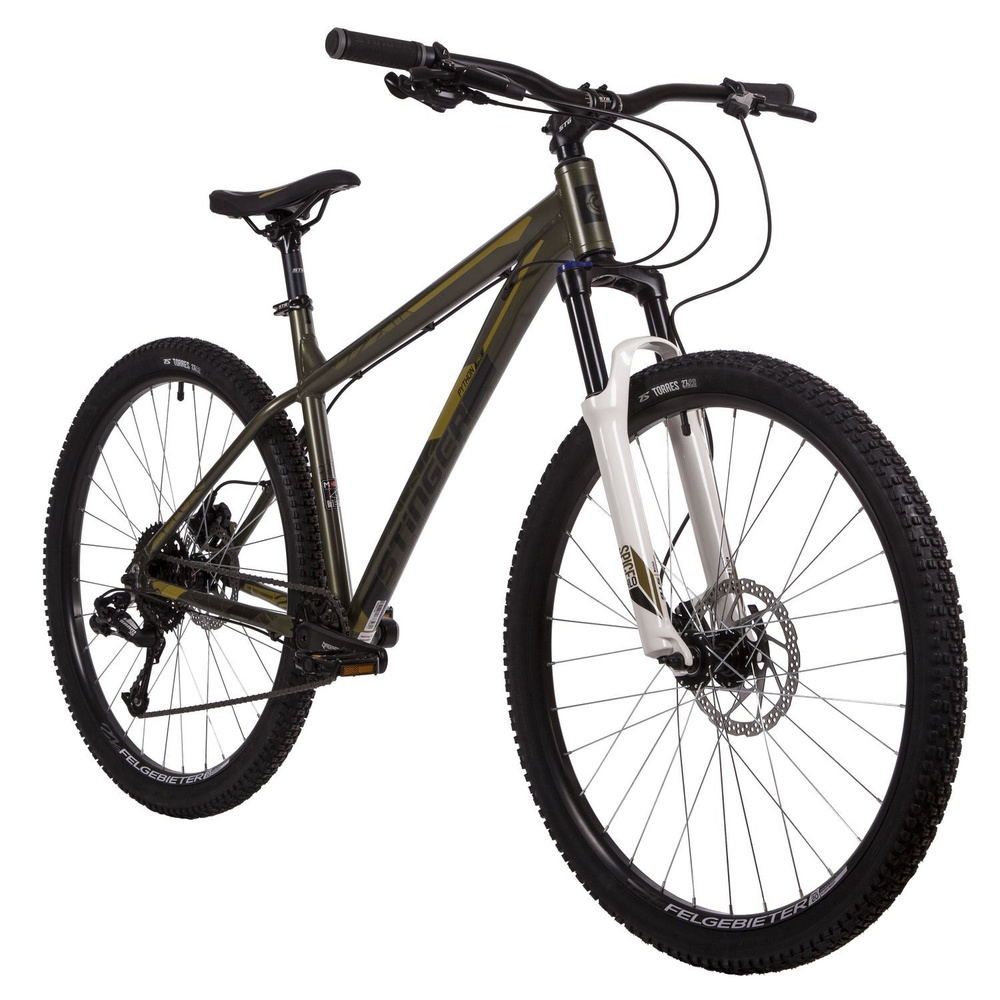 Велосипед STINGER 27.5" PYTHON PRO коричневый, алюминий, размер 16" #1