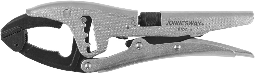 P52C10 Зажим ручной переставной с шарнирной губкой и трубным захватом, 250 мм, 0-80 мм, Jonnesway  #1