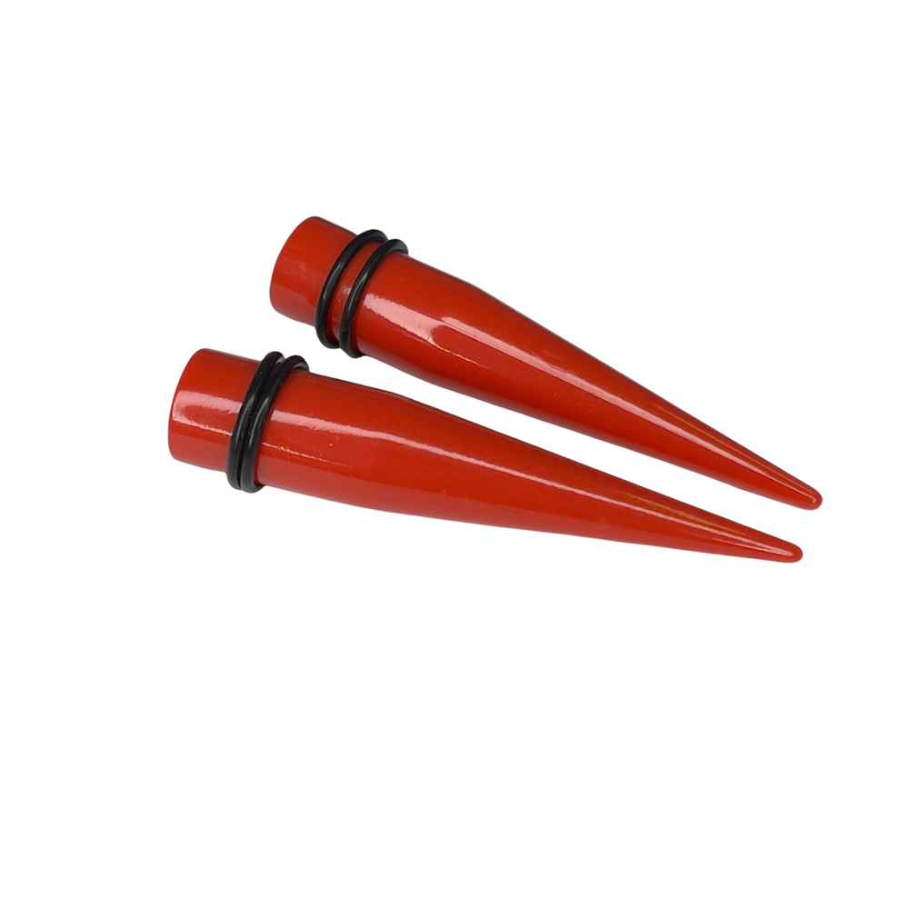 Растяжки для тоннелей спираль конус 16 мм, комплект из 2-х штук, красные/Overmay/ растяжки в ухо/растяжка #1