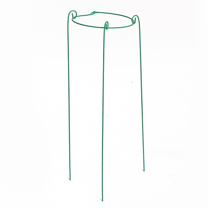 Кустодержатель Greengo, d - 20 см, h - 70 см, ножка d - 0.3 см, металл, зелёный, троеножка  #1