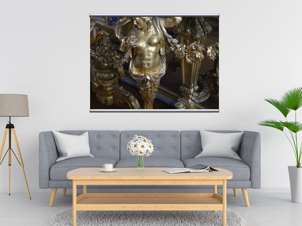 Картина на холсте "Наполеон, статуя, скульптура" 120x90 см. с ...