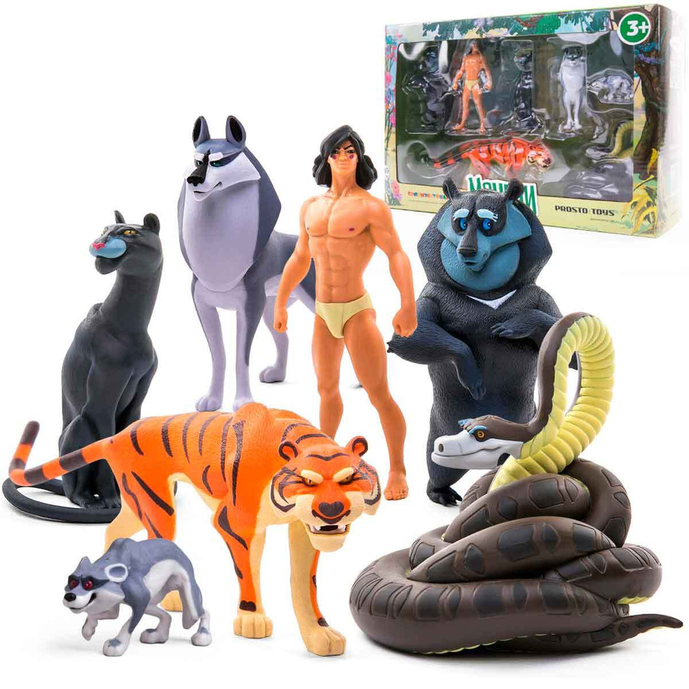 Набор коллекционных фигурок Маугли, 7 шт., PROSTO Toys #1