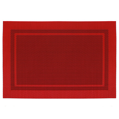 Салфетка под горячее (термосалфетка) "Атласный кант" 30х45см ПВХ, бордовый (Китай), 12 шт  #1