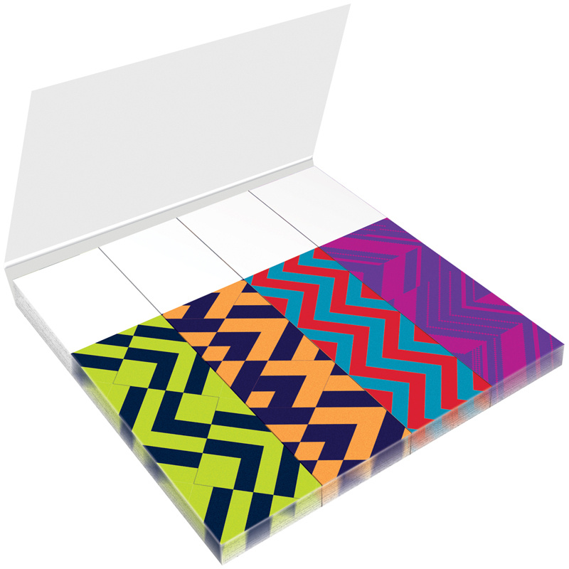 Клейкие закладки бумажные Berlingo Ultra Sticky Zigzag, 4х25л., 18x70мм, в книжке (LSz_41132), 12 уп. #1