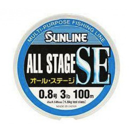 Sunline, Монолеска All Stage SE, 100м, голубая, 0.285мм, 12lb, 6кг #1