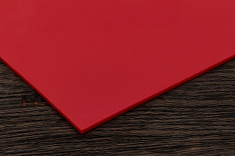 Листовой ПВХ пластик красный 3 мм, формата А3 для моделирования и творчества  #1