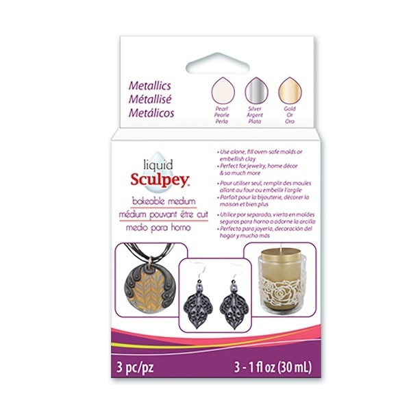 Декоративный гель Sculpey Liquid Multipack, 90 мл, Metallic (ALS) #1