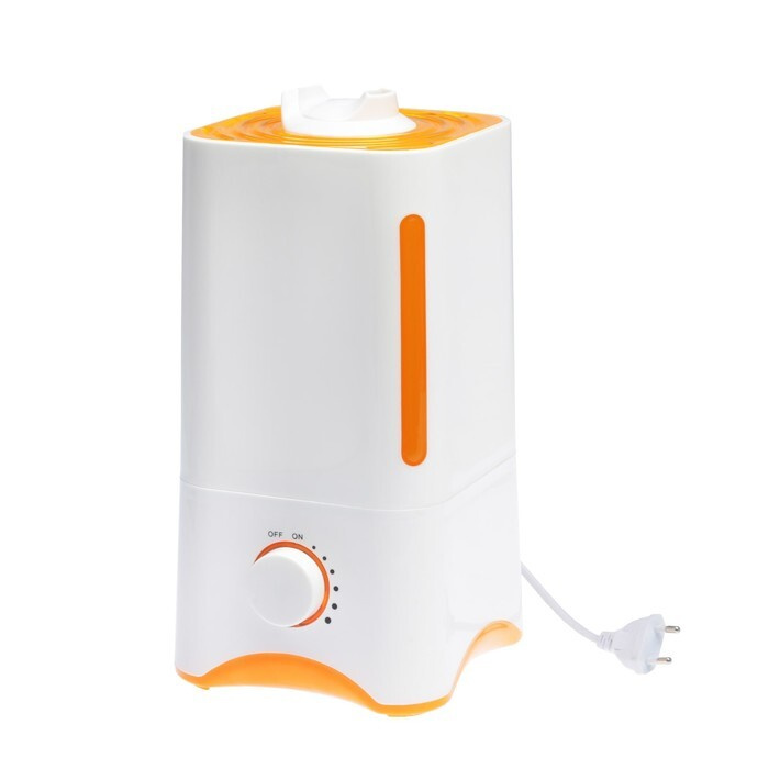 Luazon Home, Увлажнитель воздуха LHU-05, ультразвуковой, 25 Вт, 3 литра, 30 м2, бело-оранжевый  #1