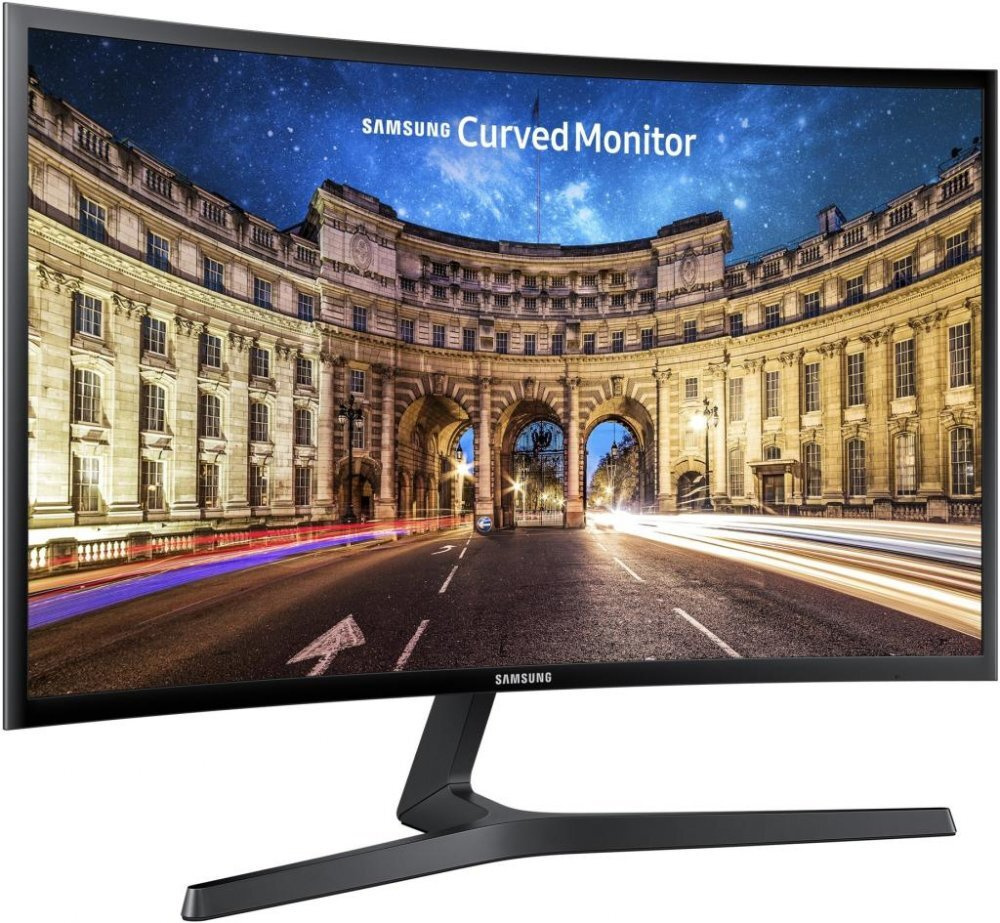 Samsung 27" Монитор C27F396FHI, черный #1