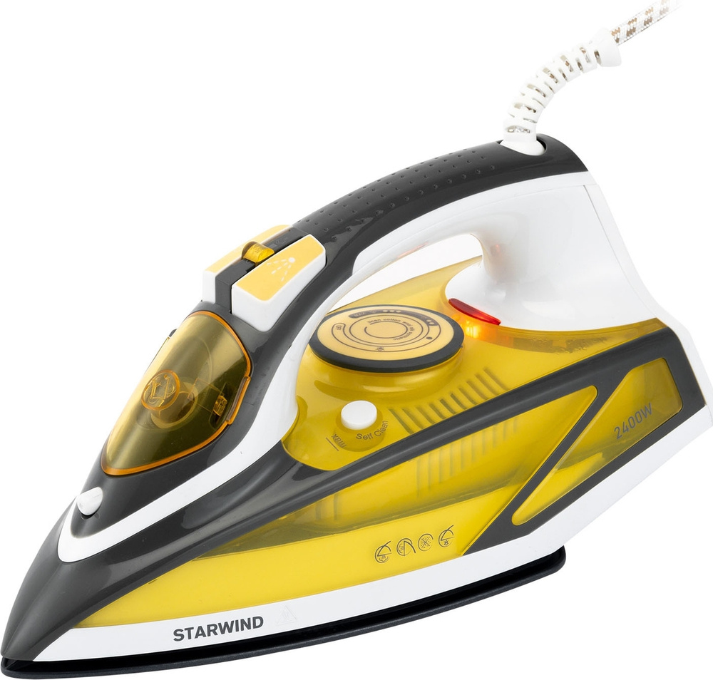 Утюг Starwind SIR2447, желтый, серый #1