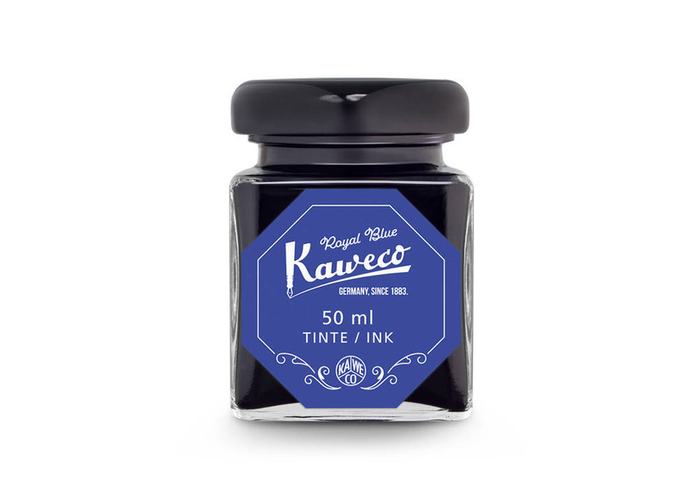 Чернила для перьевой ручки Kaweco, для заправки картриджа, 50 мл. в стекле, цвет королевский синий  #1