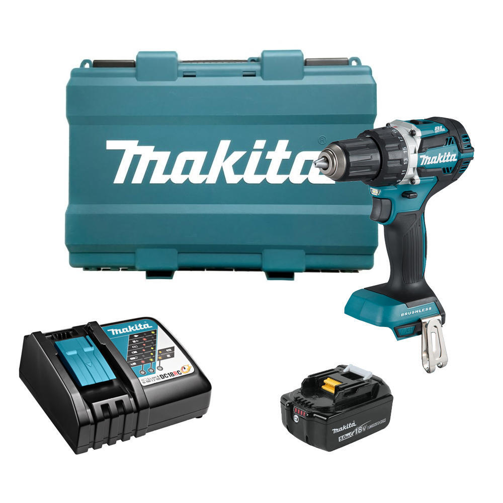 Шуруповерт Makita DDF484RT (1x5.0Ач, з/у) #1