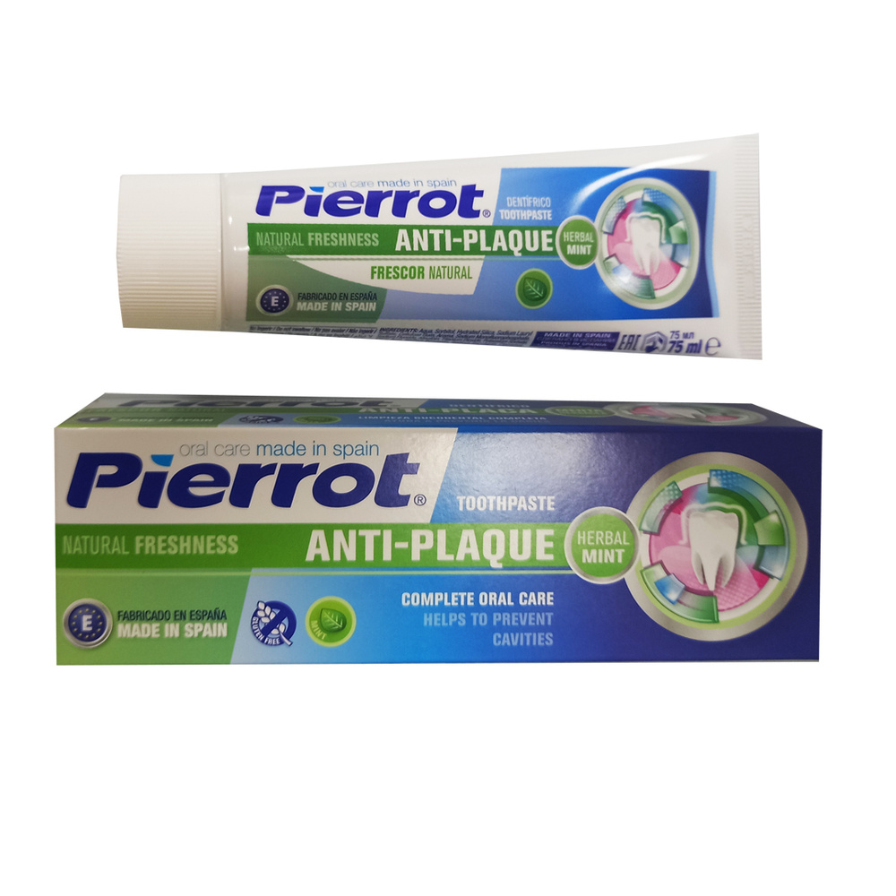 Pierrot Natural Freshness зубная паста от кариеса с фторидом и аллантоином (75 мл)  #1