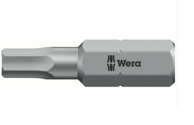 Бита Wera 840/1 Z Hex-Plus бита под внутренний шестигранник, вязкая твердость, хвостовик 1/4" C 6.3, #1