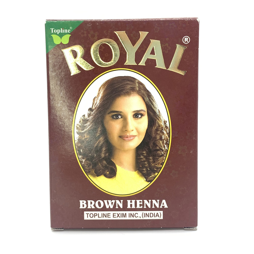 ROYAL BROWN HENNA /  Хна для волос / Коричнев ая / INDIA / 7 пакетиков #1