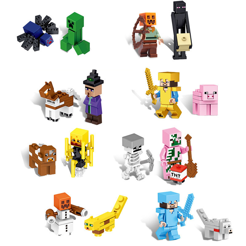 Набор из 16 фигурок Майнкрафт / Человечки Лего с аксессуарами / совместимые с лего / Набор фигурок для #1