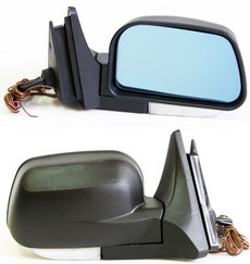 Зеркало боковое ВАЗ 2104-07 левое, правое антиблик голубое матовое с обогревом Политех  #1