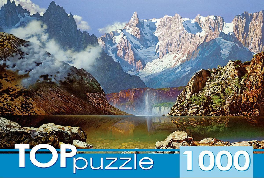 Пазл TOP Puzzle 1000 деталей, элементов: А. Головин. Горное озеро  #1